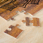 Mandala op hout legpuzzel (Zijkant)