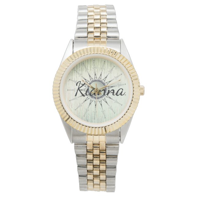  Mandala op mijnglas Horloge (Voorkant)