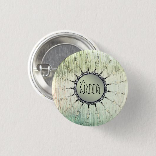 Mandala op mijnglas Ronde Button 3,2 Cm (Voorkant /achterkant)