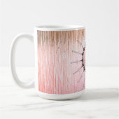  Mandala op peky roze glas Koffiemok (Links)