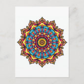 Mandala op wit briefkaart (Voorkant)