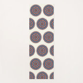 Mandala op wit yogamat (Voorkant)