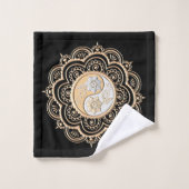Mandala or et argent (Gant de toilette)