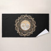 Mandala or et argent (Serviette de bain)