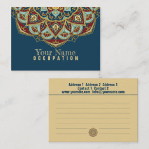 Mandala oriental - Carte de visite