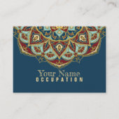 Mandala oriental - Carte de visite (Devant)