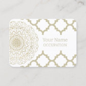 Mandala oriental - Carte de visite (Devant)