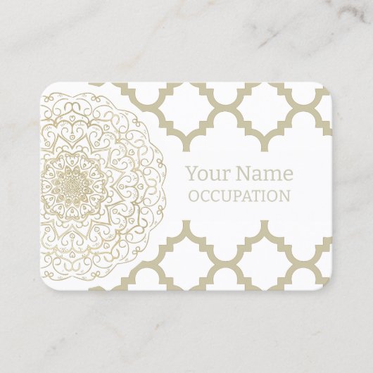 Mandala oriental - Carte de visite (Devant)