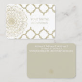 Mandala oriental - Carte de visite (Devant / Derrière)