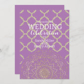 Mandala Oriental - Carte Faire-part de mariage (Devant / Derrière)