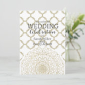 Mandala Oriental - Carte Faire-part de mariage (Debout devant)