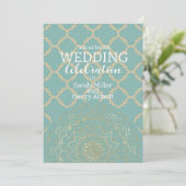 Mandala Oriental - Carte Faire-part de mariage (Debout devant)
