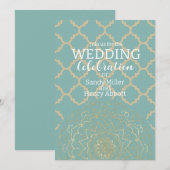 Mandala Oriental - Carte Faire-part de mariage (Devant / Derrière)