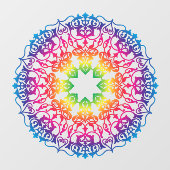 Mandala Oriental Flower Yoga Art Raamsticker (Vel)