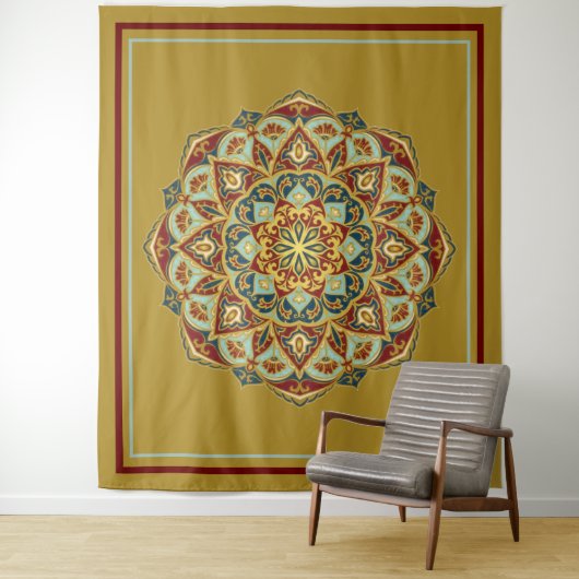 Mandala Oriental - Tapisserie (En situation)