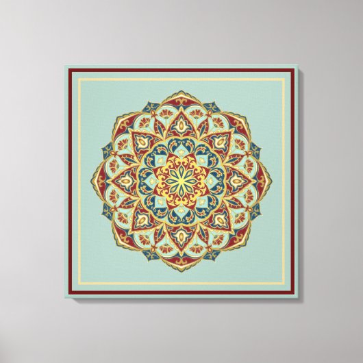 Mandala Oriental - Toile Enveloppée (Recto)
