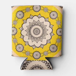 Mandala Ornamental: Etnisch Stijlontwerp. Blikjeskoeler