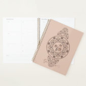 Mandala Ornementale Mocha Rococo Lotus (Devant avec enveloppe)