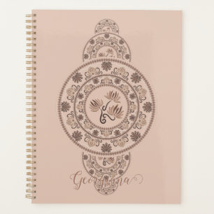 Mandala Ornementale Mocha Rococo Lotus