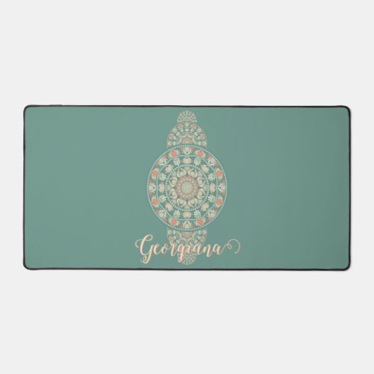 Mandala Ornementale Rétro Sage & Sable customisé (Recto)