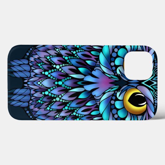 Mandala Owl coque iphone (Verso (horizontal))