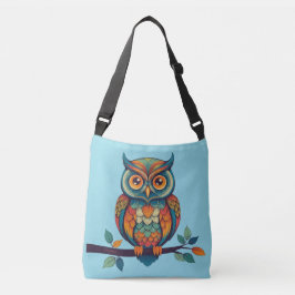 Mandala Owl Crossbody Tas