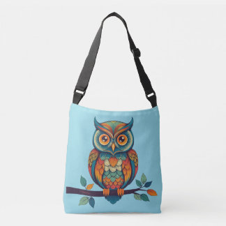 Mandala Owl Crossbody Tas