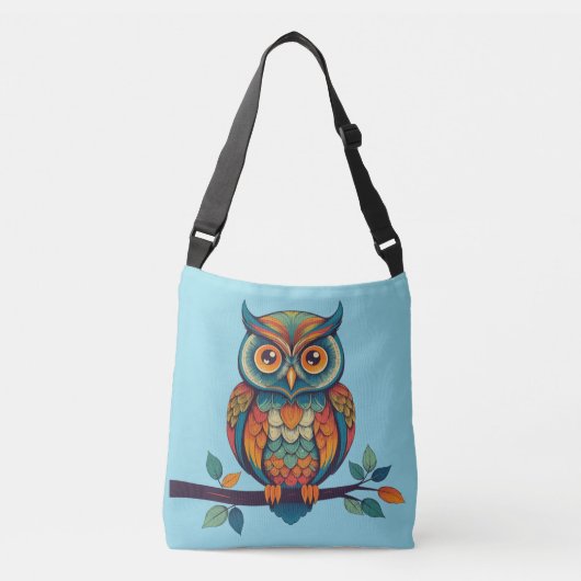 Mandala Owl Crossbody Tas (Voorkant)