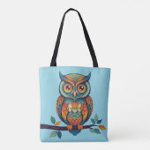 Mandala Owl Draagtas (Achterkant)