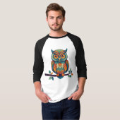 Mandala Owl T-shirt (Voorkant volledig)