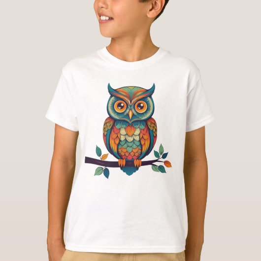 Mandala Owl T-shirt (Voorkant)
