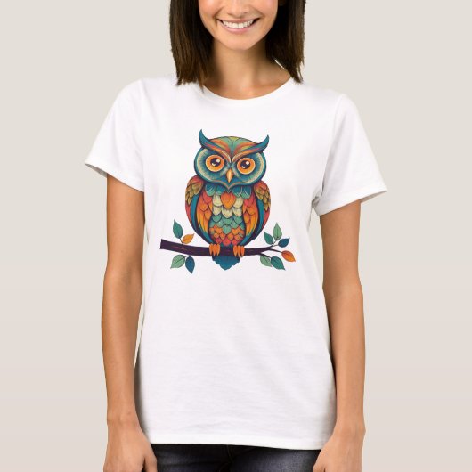 Mandala Owl T-shirt (Voorkant)
