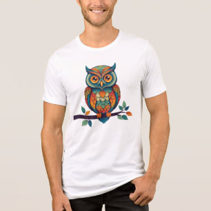 Mandala Owl Tri-Blend Shirt