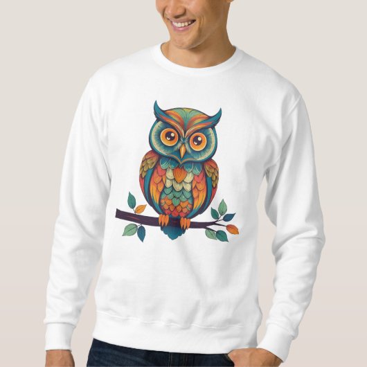 Mandala Owl Trui (Voorkant)