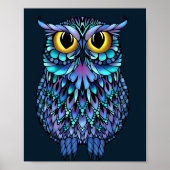 Mandala Owl Wall Art Poster (Voorkant)