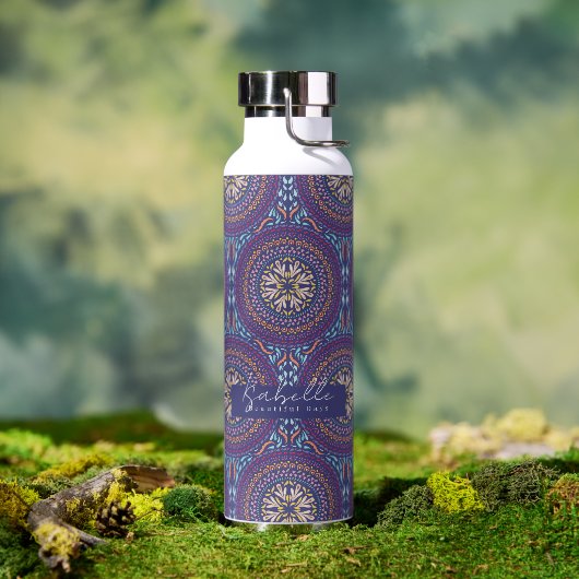 Mandala Paars Waterfles (Buiten)