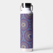 Mandala Paars Waterfles (Voorkant)