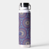 Mandala Paars Waterfles (Achterkant)