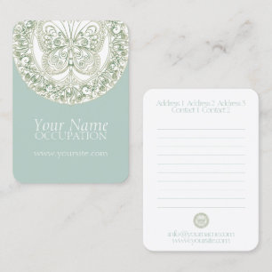 Mandala papillon - Carte de visite