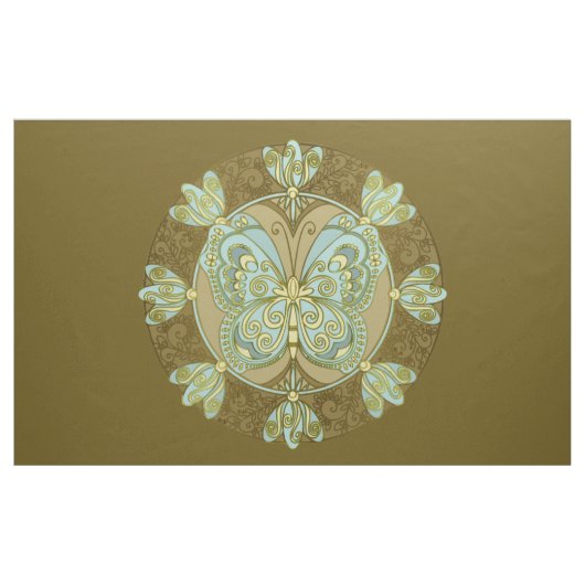 Mandala Papillon - Tissu (Yard)