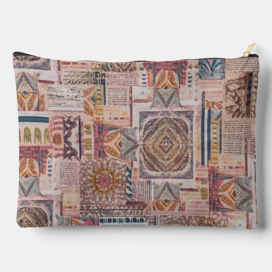 Mandala Patchwork Pochette zippée (Verso)