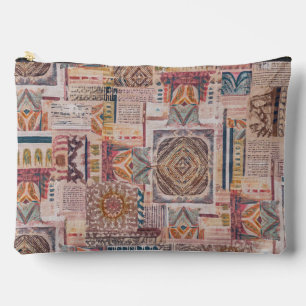 Mandala Patchwork Zippered Pouch Etui
