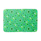 Mandala patroon, Emerald green en pauock Badmat (Voorkant)