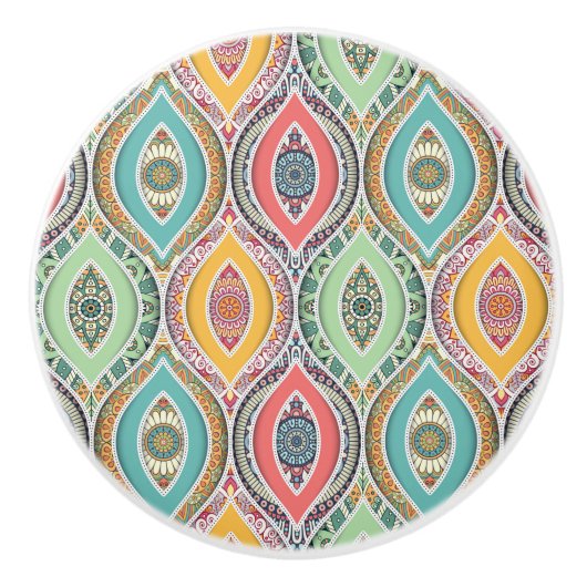 Mandala patroon keramische knop (Voorkant)