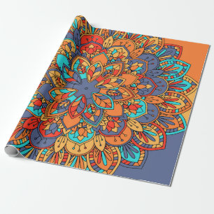 Mandala patroon kleurrijk Marokkaans Cadeaupapier