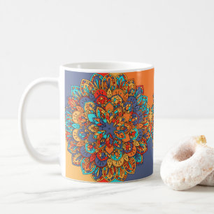 Mandala patroon kleurrijk Marokkaans Koffiemok