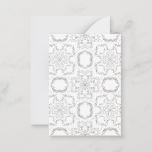 Mandala patroon notitiekaartje