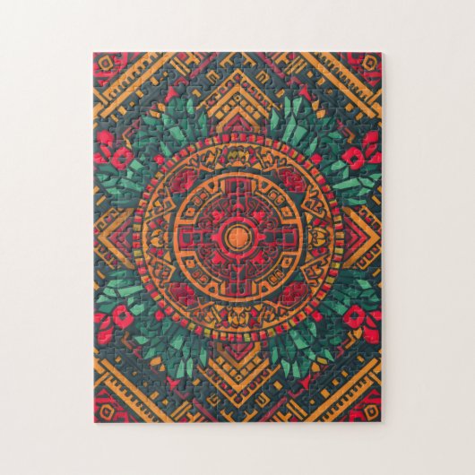 Mandala patroon puzzel legpuzzel (Verticaal)