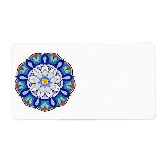 Mandala Pattern 01 Etiket (Voorkant)