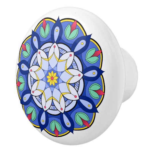 Mandala Pattern 01 Keramische Knop (Rechts)